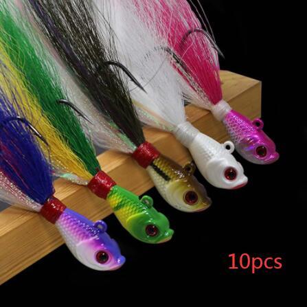 Kmucutie | Hair Jig Luminous Bronzing Deer Tail Hair Beard Lure Bait