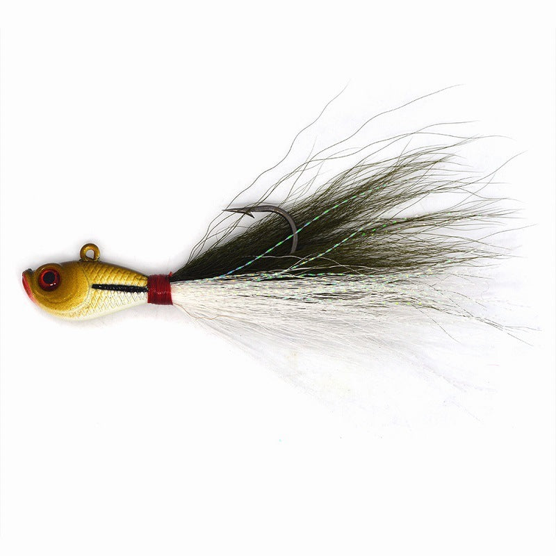 MrFishingSupplies | Hair Jig Multicolor Deer Tail Beard Guy Bronzing Lure