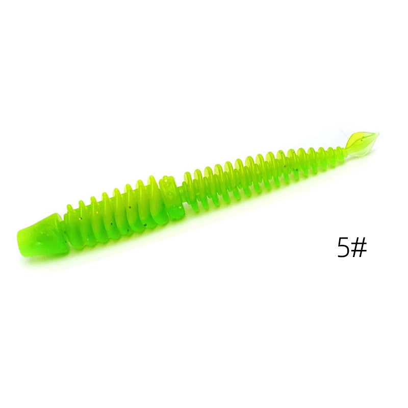 LUSHAZER| 10 PCS Reverse Thread Needle Tail Soft Bait