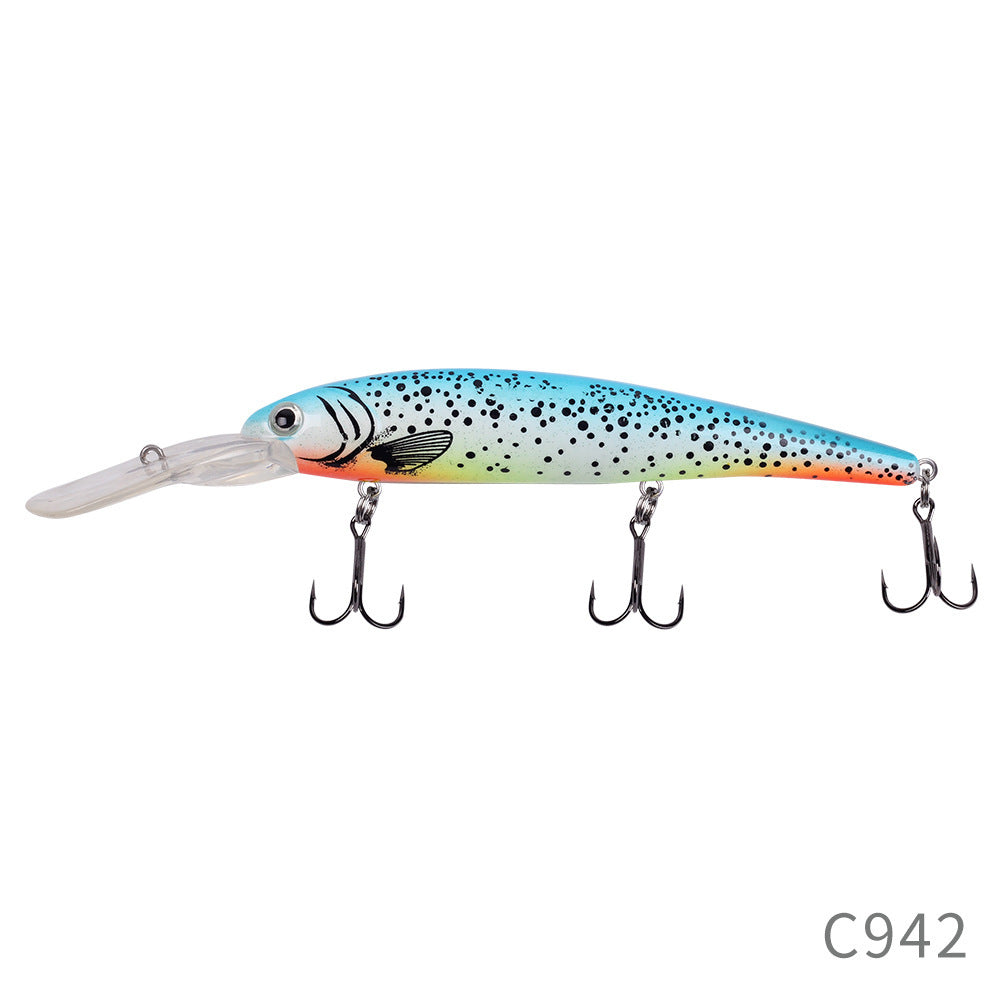 MrFishingSupplies | Jerkbait Long Tongue Plate Road Subbait 120mm20g Floating Deep Diving Minow