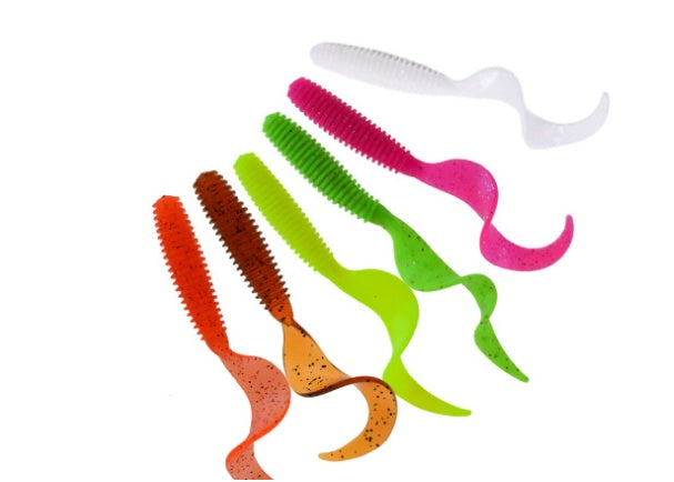 Mr Fishing Supplies | Soft Plastic Artificial Tail Protein Grub Lure 50 PCS