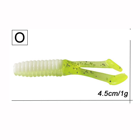RoseWood | 10pcs 45mm Or 5pcs 80mm Swimming Double Paddle Tai Ned Rig