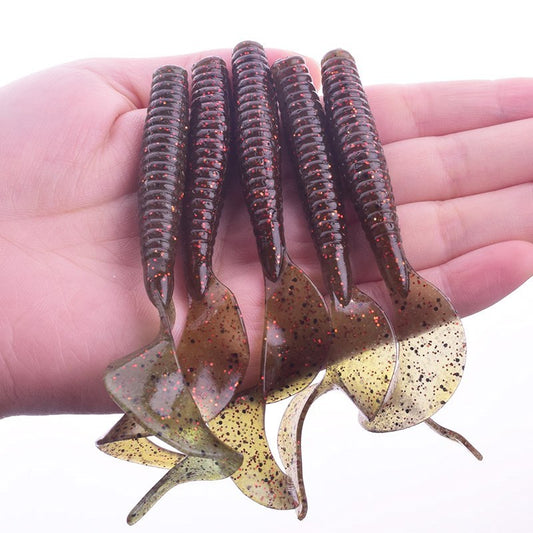 MrFishingSupplies | 5 PCS Soft Plastic Grub Fake Bait