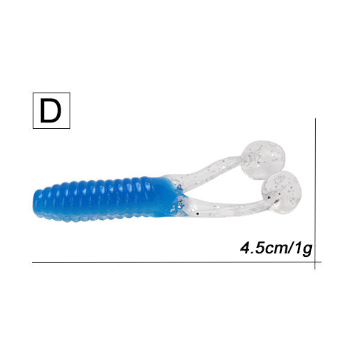 RoseWood | 10pcs 45mm Or 5pcs 80mm Swimming Double Paddle Tai Ned Rig
