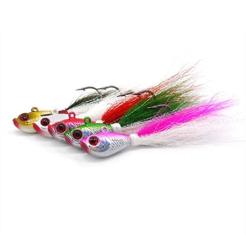 MrFishingSupplies | Hair Jig Multicolor Deer Tail Beard Guy Bronzing Lure