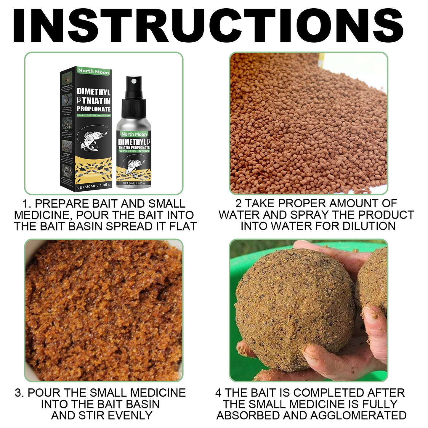 North Moon | Dimethyl & Tinatin Propionate Artificial Bait & Attractant