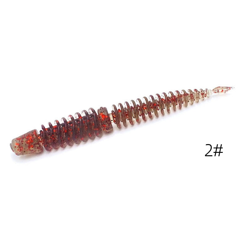 LUSHAZER| 10 PCS Reverse Thread Needle Tail Soft Bait