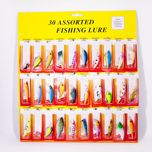 MrFishingSupplies | Creative Lure Bait 30 Pcs Plastic Fake Bait Fishing Gear Set