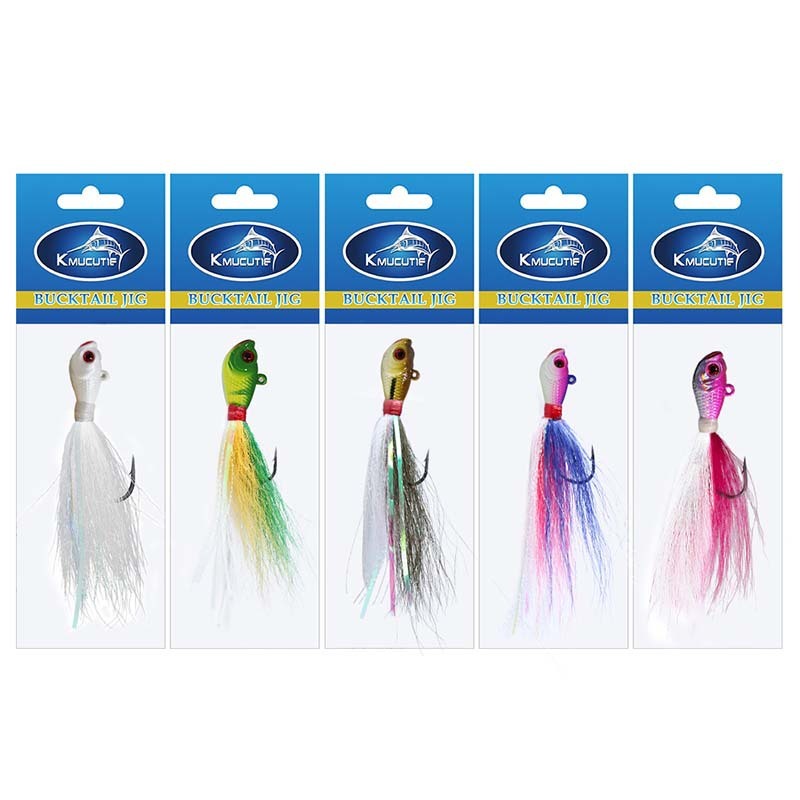 Kmucutie | Hair Jig Luminous Bronzing Deer Tail Hair Beard Lure Bait