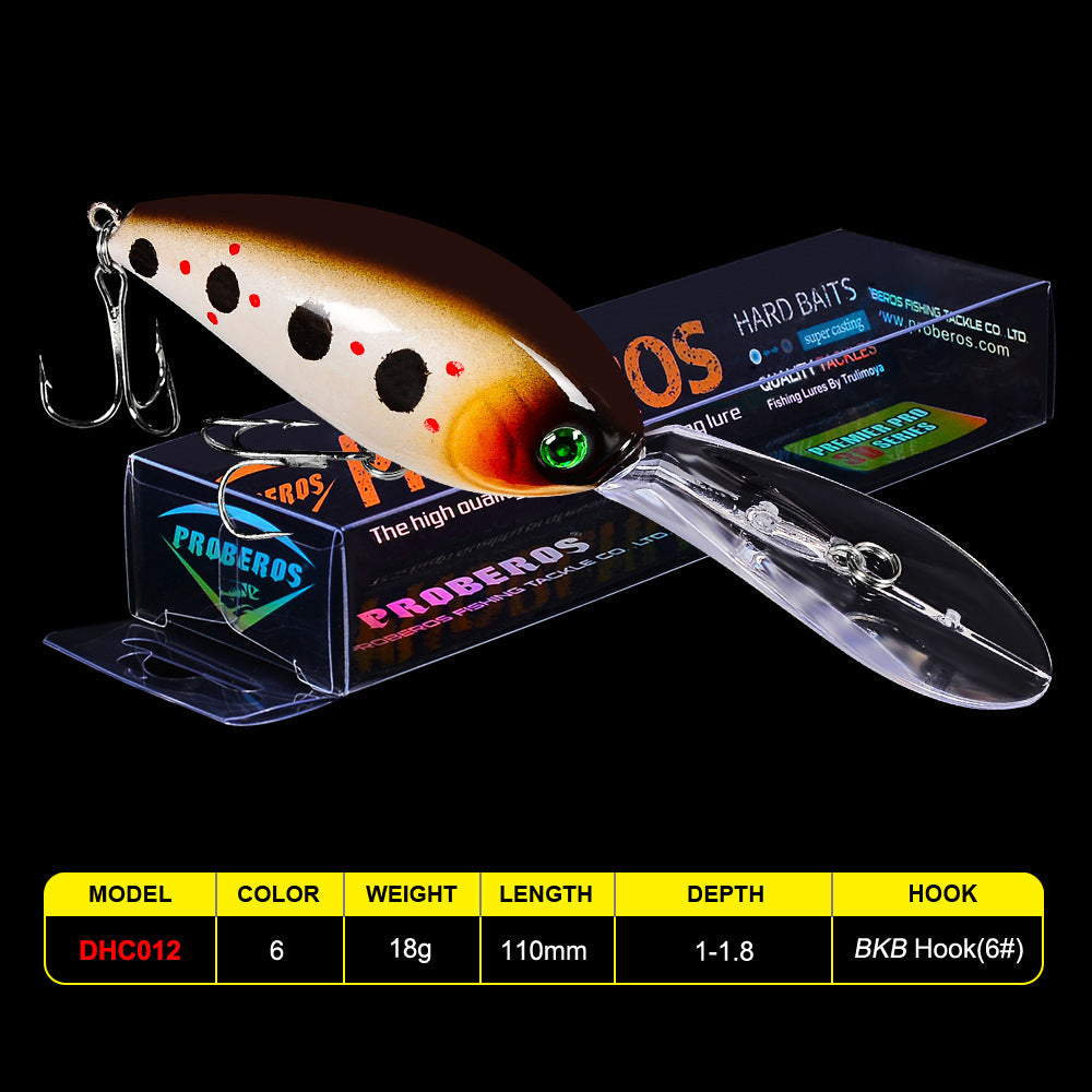 Proberos | 11cm Crankbait Plastic Hard Bait 18.5g