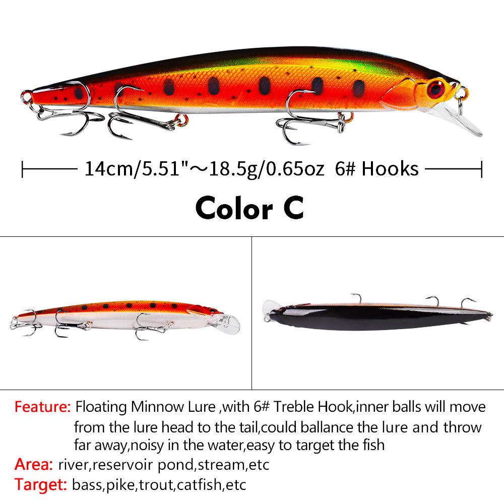 Mr Fishing Supplies | JerkBait Hard Bait 14cm 18.5g Plastic
