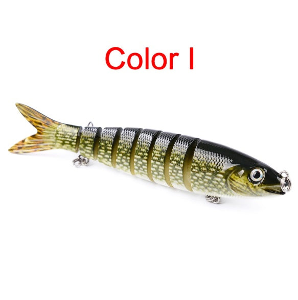 MrFishingSupplies Hard Body Swimbait Pike Fishing Lures Artificial Multi Jointed Sections Hard Bait Trolling Pike Carp Fishing Lure