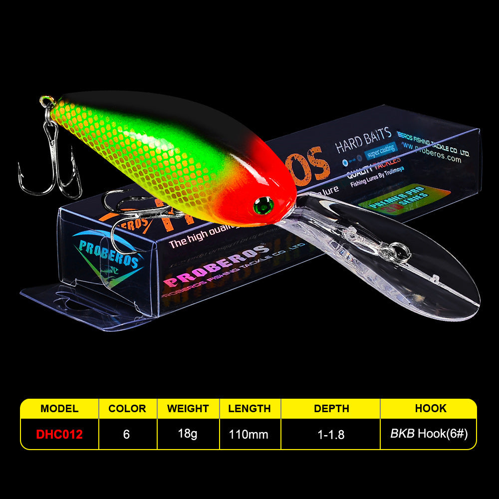 Proberos | 11cm Crankbait Plastic Hard Bait 18.5g