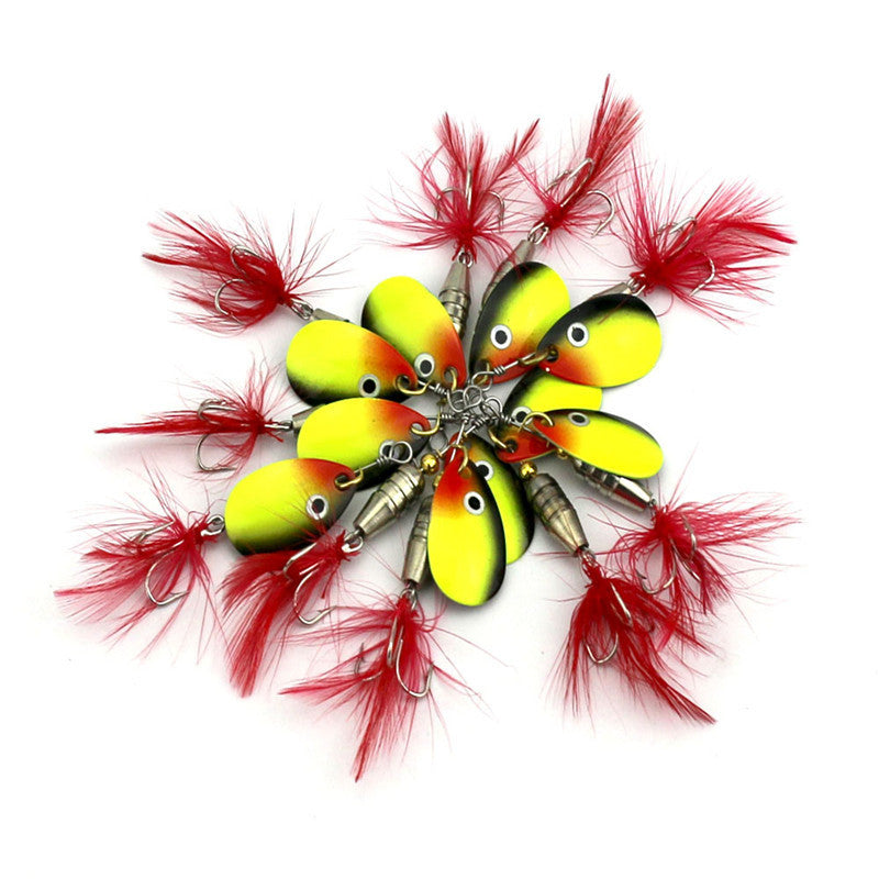 MrFishingSupplies | Colorful Spinners Fake Fishing Sequins Lures