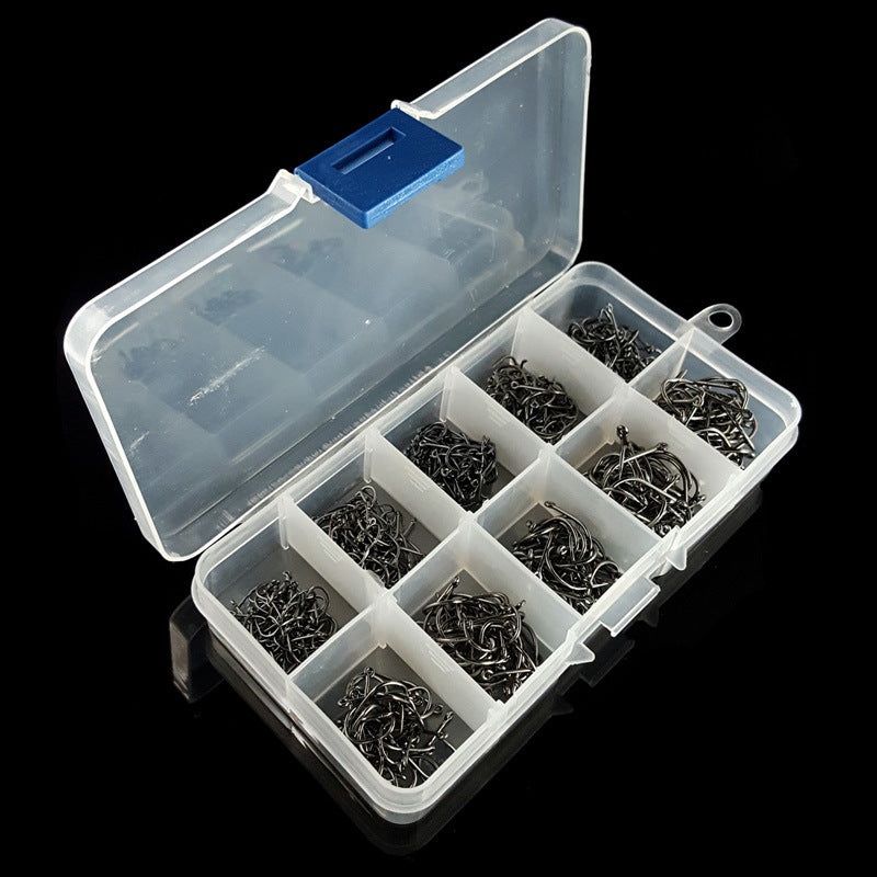 Mr Fishing Supplies | 500 pieces of ten lattice boxed with ring hook