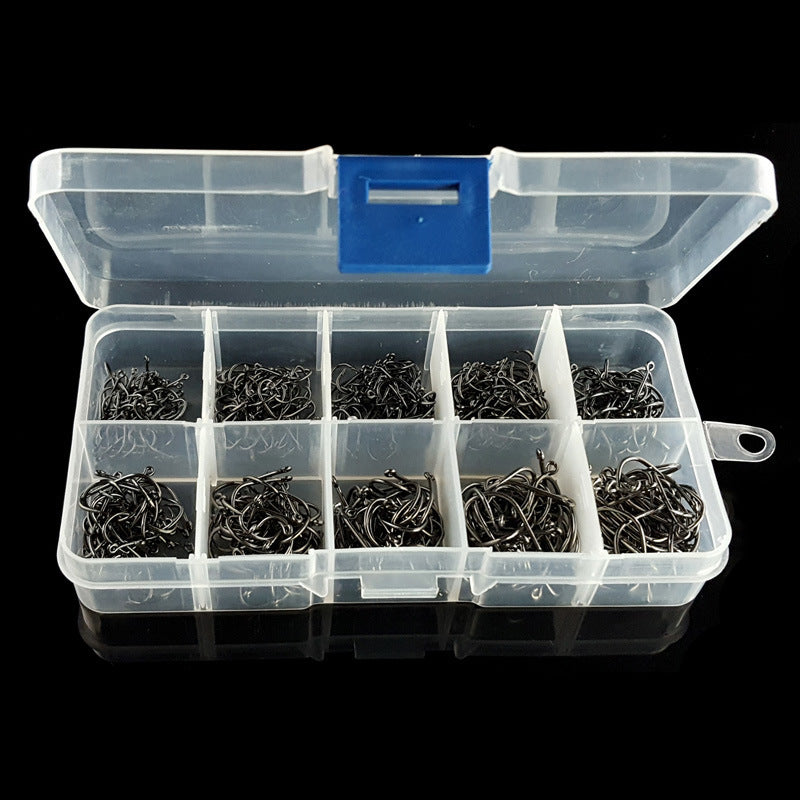 Mr Fishing Supplies | 500 pieces of ten lattice boxed with ring hook