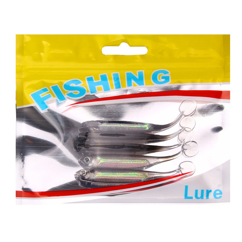 YTQHXY |  5 Pack Minow Paddle Tail Swimbait Freshwater Fishing Artificial Lure
