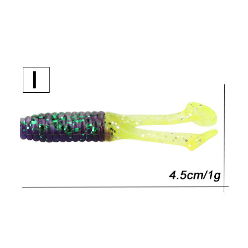 RoseWood | 10pcs 45mm Or 5pcs 80mm Swimming Double Paddle Tai Ned Rig