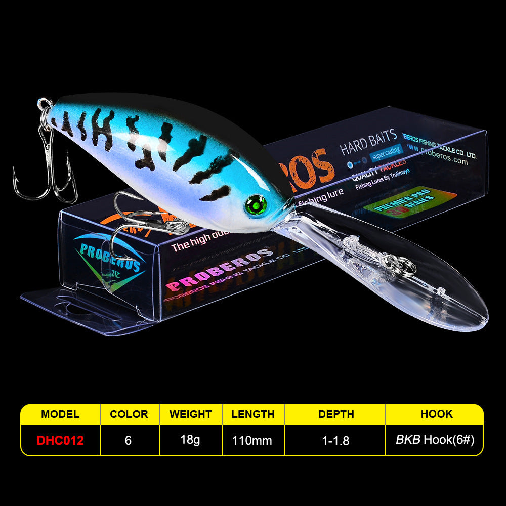 Proberos | 11cm Crankbait Plastic Hard Bait 18.5g