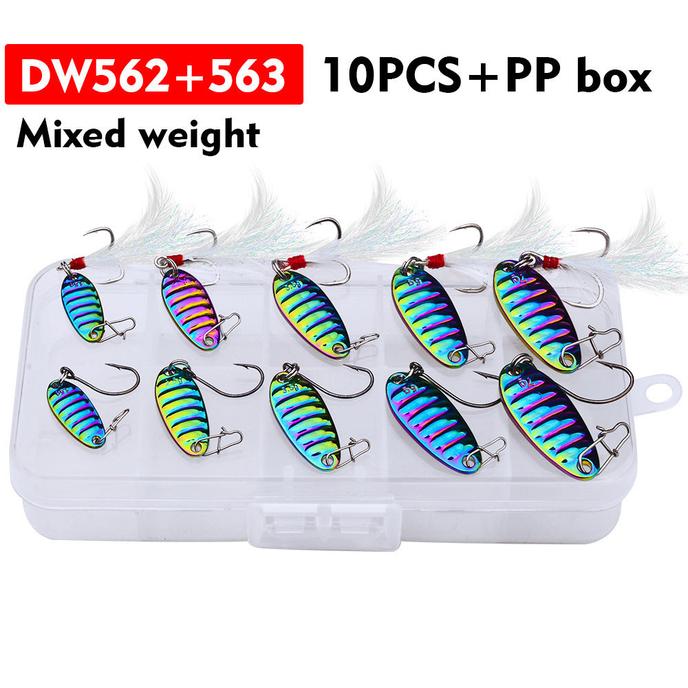 Mr Fishing Supplies Spoon Bait Long Throw Flat Vibration Glitter