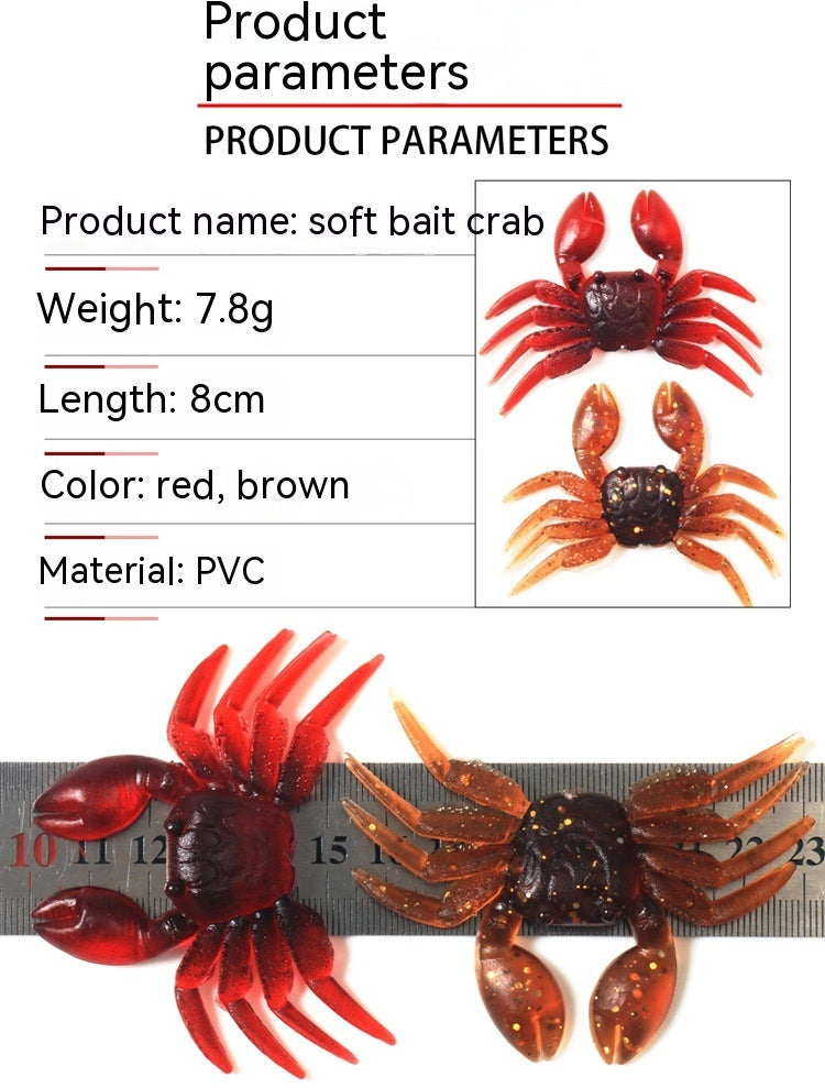 Mr Fishing Supplies | PVC Software Little Crab Bait Lure
