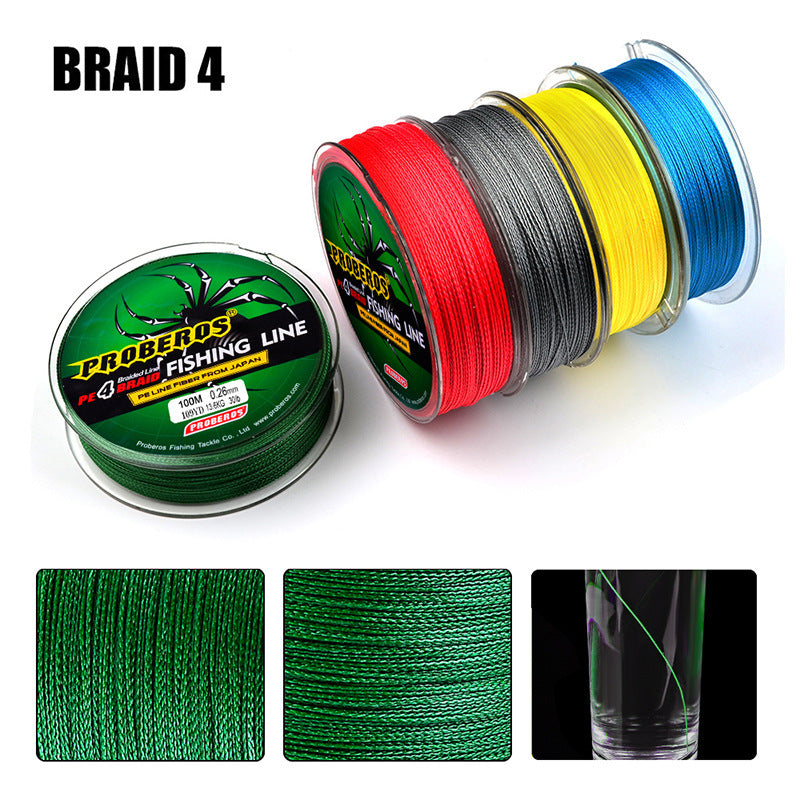 ProBeros 4 Braided 100m Vigorous Horsefish Line