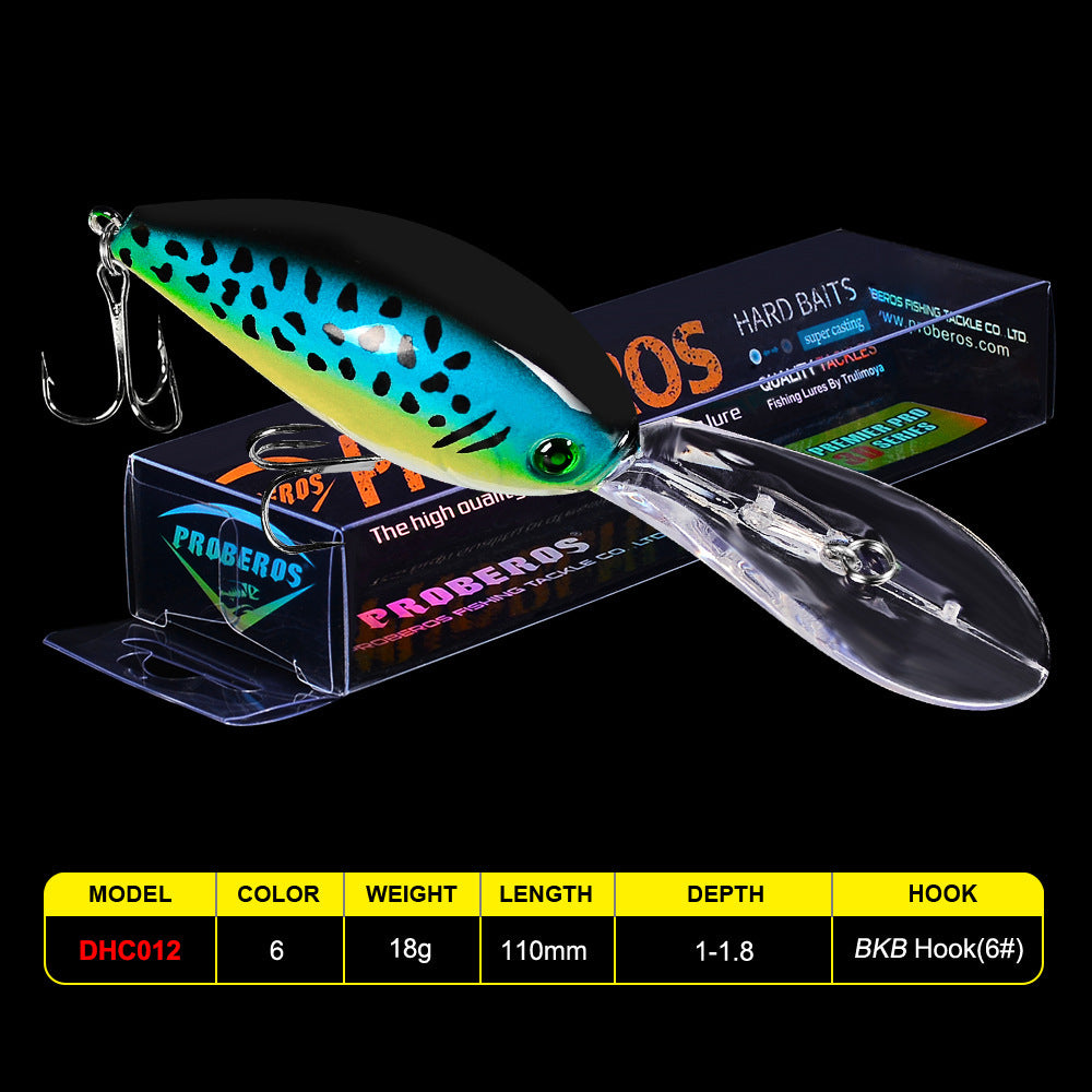 Proberos | 11cm Crankbait Plastic Hard Bait 18.5g