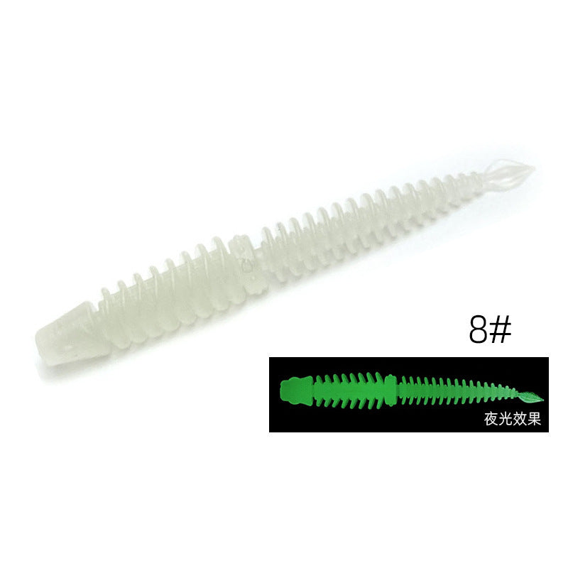 LUSHAZER| 10 PCS Reverse Thread Needle Tail Soft Bait